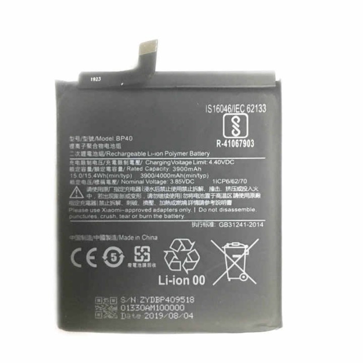 Bateria BP40 Para Xiaomi Mi9T PRO / K20 PRO