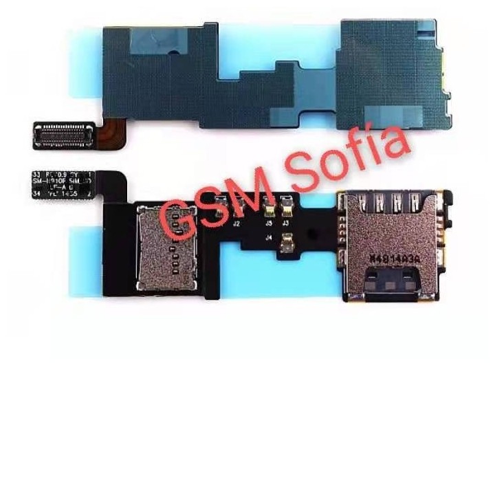Placa de Lector de sim + micro SD para Samsung galaxy note 4 / n910