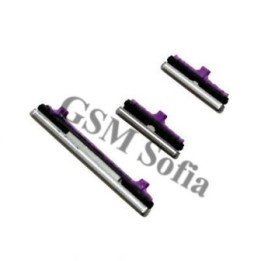 Botón laterales negro / plata para Samsung Galaxy S10 plus/ G975