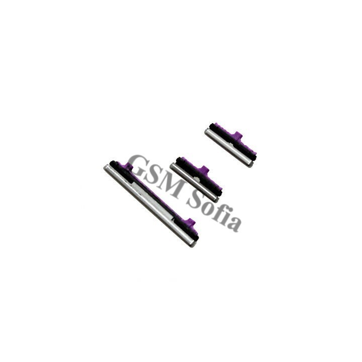 Botón laterales negro / plata para Samsung Galaxy S10 plus/ G975