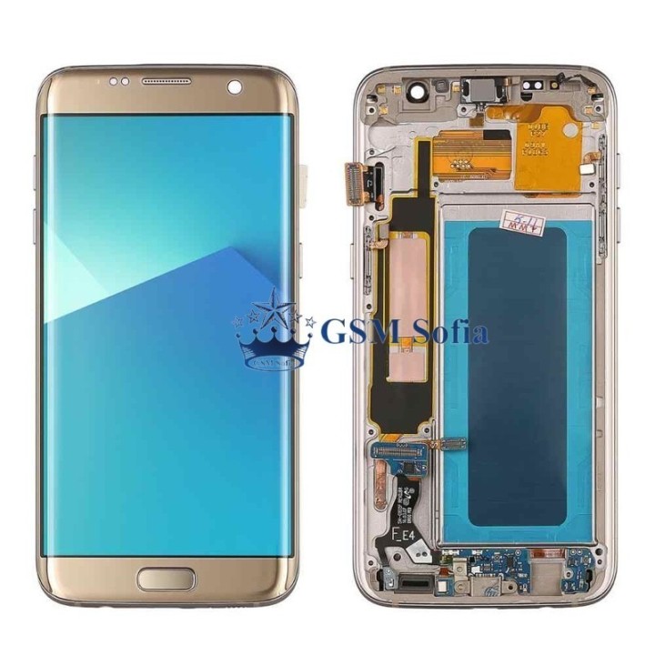 Pantalla original completa reparada con Marco para Samsung Galaxy s7 edge/g935