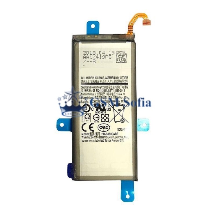 Batería EB-BJ800ABE Para Samsung Galaxy A6, A600F / J6, J600F /J800 - 3000mAh SIN LOGO