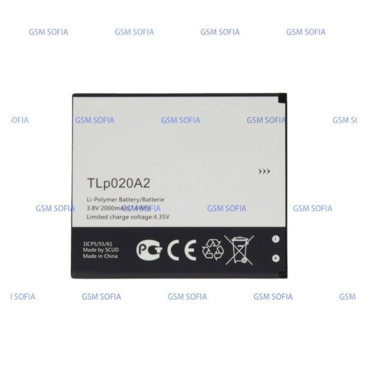 Batería TLp020A2 De 2000mAh Para Alcatel One Touch Pop S3 / 5050