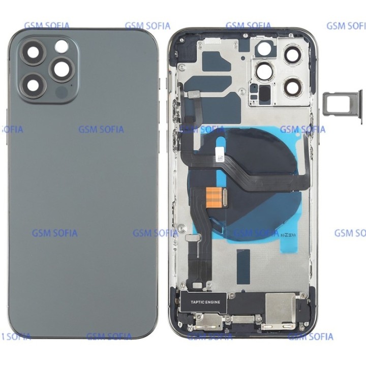 Chasis De Pantalla con flex Tapa Con Marco blanca desmótame Para IPhone 12 Pro max/12Promax