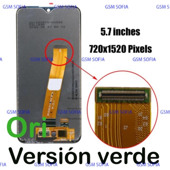 Pantalla Completa Ori Sin Marco Para Samsung Galaxy A01 / A015 2020 version verde