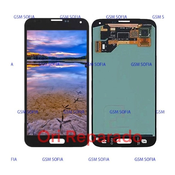 Pantalla ori completa reparada sin marco para Samsung Galaxy S5 / G900