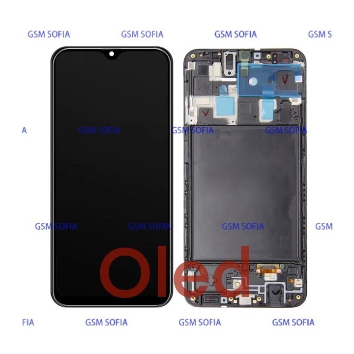 Pantalla Completa oled con marco Para Samsung Galaxy A20 / A205