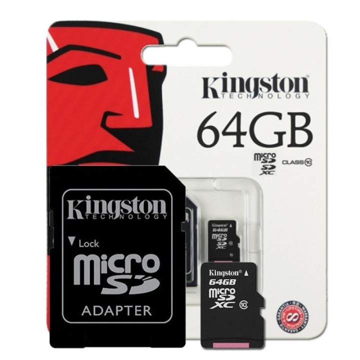 Tarjeta de memoria MicroSD 64 GB Kingston Clase 10