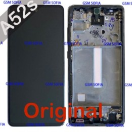 Pantalla completa original con marco para  Samsung Galaxy A52S  5G / A528 - Negro
