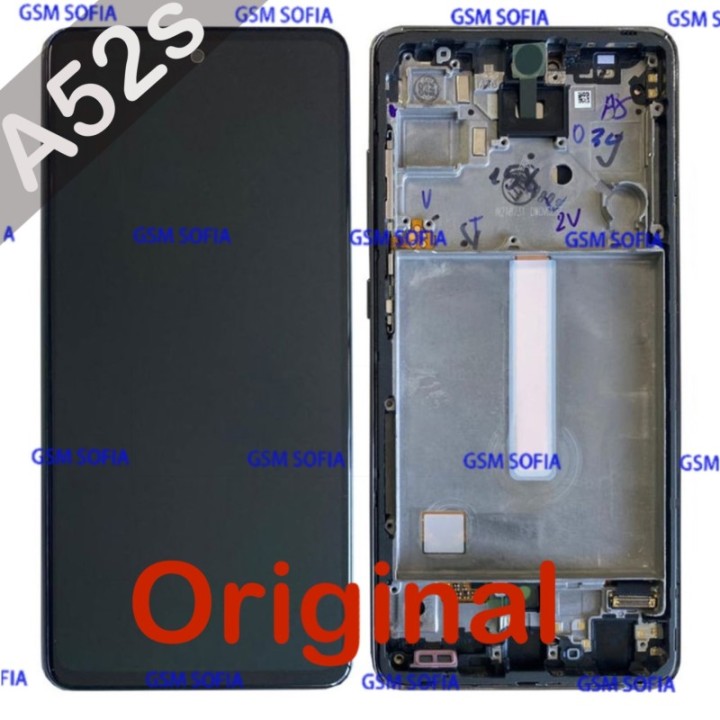 Pantalla completa original con marco para  Samsung Galaxy A52S  5G / A528 - Negro
