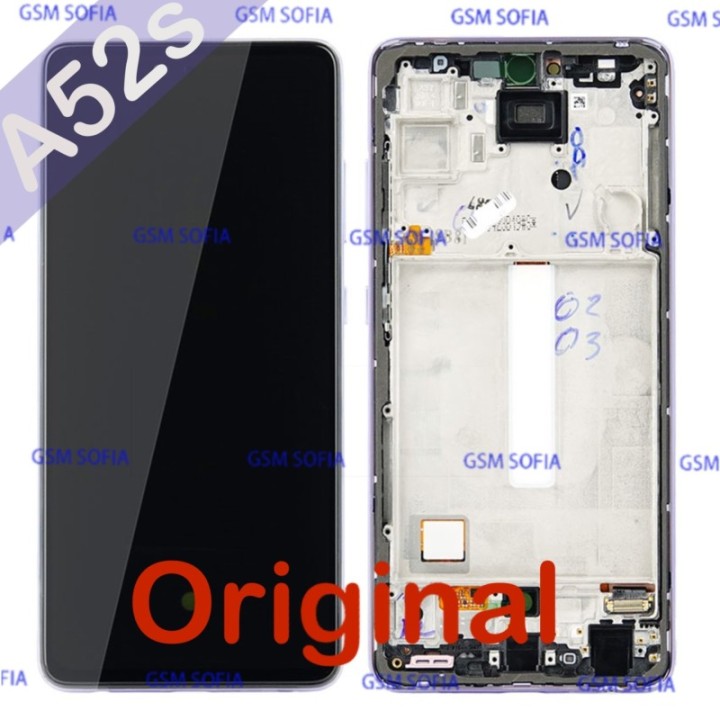 Pantalla completa original con marco para Samsung Galaxy A52S 5G / A528 - Violeta