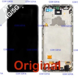 Pantalla Completa Original Con Marco Samsung Galaxy A72 4G A725 / A72 5G A726 - Plata