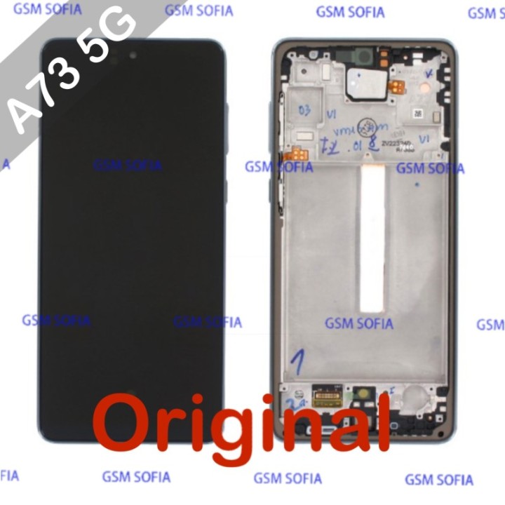 Pantalla completa original con marco para Samsung Galaxy A73 5G / A736 - Negro