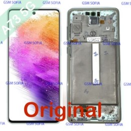Pantalla completa original con marco para Samsung Galaxy A73 5G / A736 - Verde