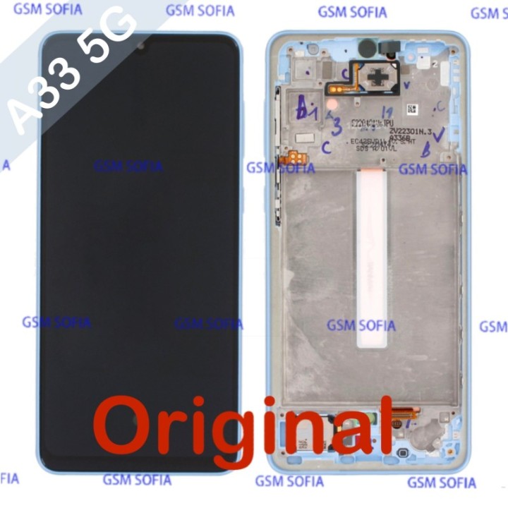 Pantalla Completa LCD Y Táctil Original Con Marco para Samsung Galaxy A33 5G A336B - Azul
