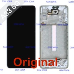 Pantalla Completa LCD Y Táctil Original Con Marco para Samsung Galaxy A33 5G A336B - Plata