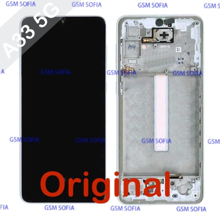 Pantalla Completa LCD Y Táctil Original Con Marco para Samsung Galaxy A33 5G A336B - Plata