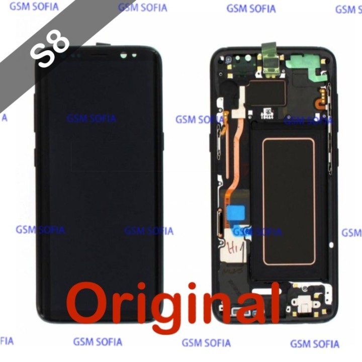 Pantalla completo original con marco para Samsung Galaxy S8 / G950 - Negro