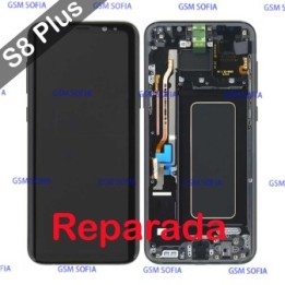 Pantalla original reparada con marco para Samsung Galaxy S8 plus / G955 - Negro