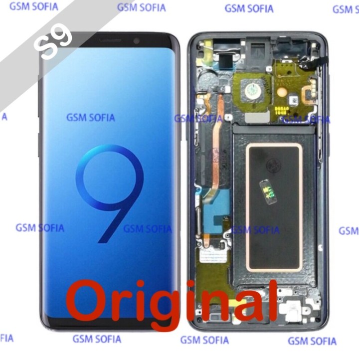 Pantalla Completa Original con marco Para Samsung Galaxy S9 / G960F - Plata