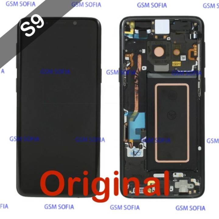 Pantalla Completa Original con marco Para Samsung Galaxy S9 / G960F - Negro