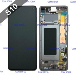 Pantalla Completa Con Marco Ori Para Samsung Galaxy S10 / G973 - Negro