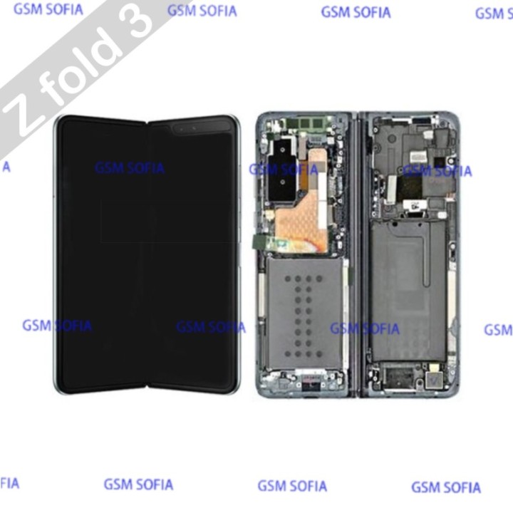 Pantalla completa Interna con marco para Samsung Galaxy Z Fold 3 5G / F926 - Negro