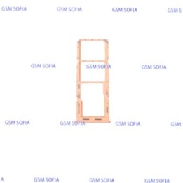 Bandeja sim  para samsung galaxy M13 4G / M135 - Naranja