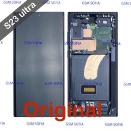 Pantalla completa original Para Samsung Galaxy S23 Ultra 5G / S918 - Negro