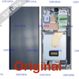 Pantalla completa original Para Samsung Galaxy S23 Ultra 5G / S918 - Plata