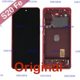Pantalla completa original Para Samsung Galaxy S20 FE 4G/ S20 FE 5G - Rojo