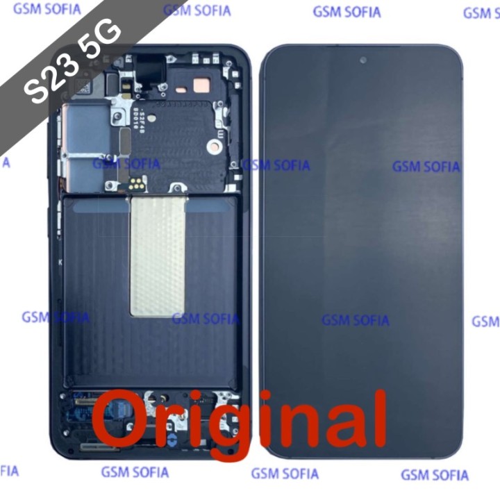 Pantalla completa original Para Samsung Galaxy S23 5G / S911 - Negro