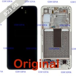 Pantalla completa original Para Samsung Galaxy S23 5G / S911 - Plata