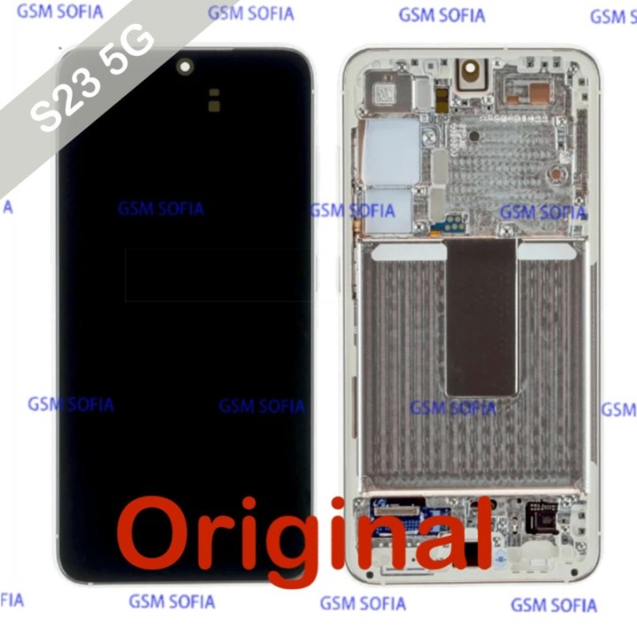 Pantalla completa original Para Samsung Galaxy S23 5G / S911 - Plata