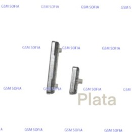 Boton / Pulsador power + volumen Para Samsung Galaxy S21 ultra / G998 - Plata
