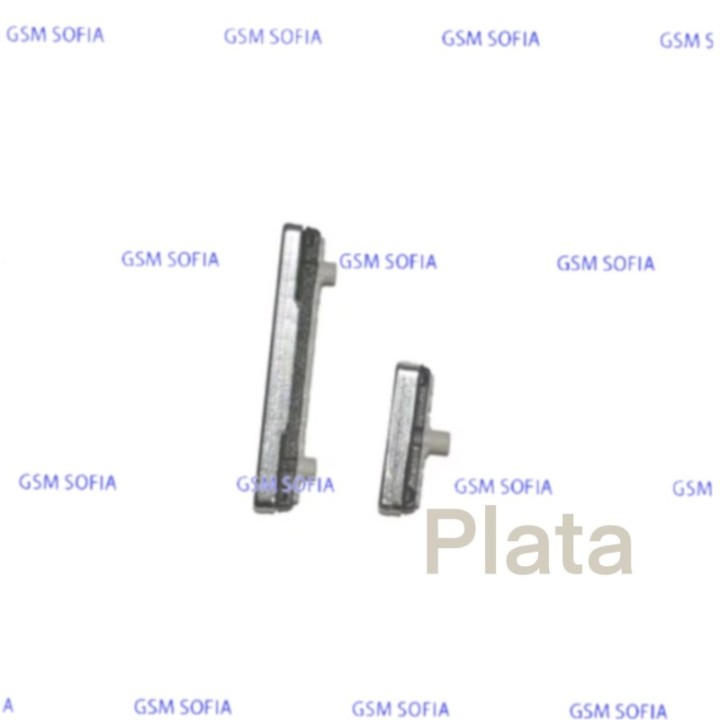 Boton / Pulsador power + volumen Para Samsung Galaxy S21 ultra / G998 - Plata