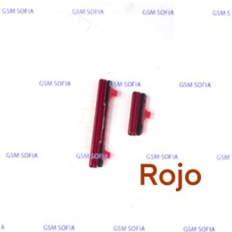 Boton / Pulsador power + volumen Para Samsung Galaxy Note 10 Lite / N770 - Rojo