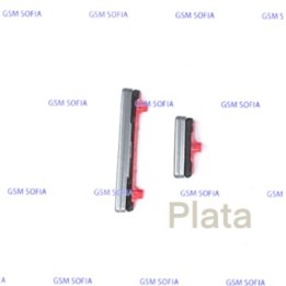 Boton / Pulsador power + volumen Para Samsung Galaxy Note 10 Lite / N770 - Plata