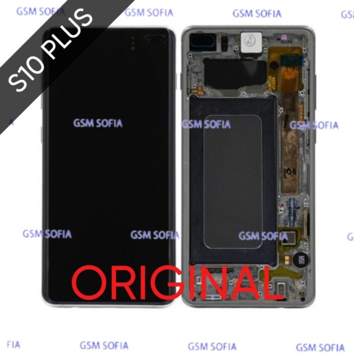 Pantalla Completa Con Marco Original Para Samsung Galaxy S10 Plus - Gris