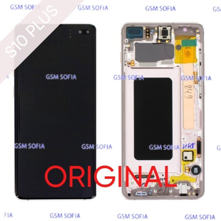 Pantalla Completa Con Marco Original Para Samsung Galaxy S10 Plus - Oro