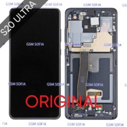 PANTALLA COMPLETA ORIGINAL CON MARCO SAMSUNG GALAXY S20 ULTRA / G988 - NEGRO