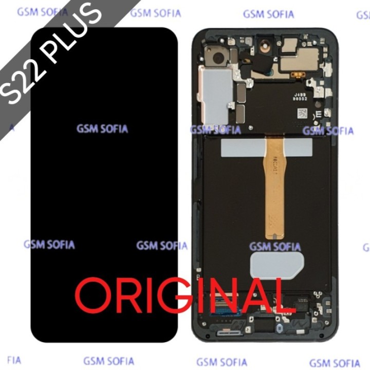 Pantalla Completa Original Con Marco Para Samsung Galaxy S22 Plus 5G / S906 - Negro