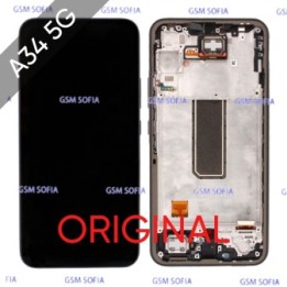 Pantalla Completa Original con marco para Samsung Galaxy A34 5G / A346 - Negro