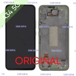 Pantalla Completa Original con marco para Samsung Galaxy A34 5G / A346 - Verde