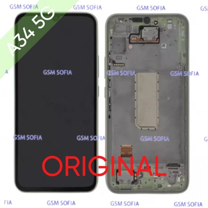 Pantalla Completa Original con marco para Samsung Galaxy A34 5G / A346 - Verde