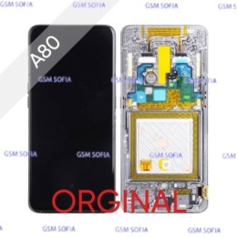 Pantalla Completa Original con marco para Samsung Galaxy A80 / A805 - PLATA