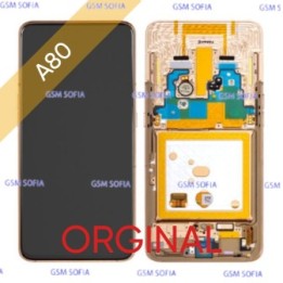 Pantalla Completa Original con marco para Samsung Galaxy A80 / A805 - ORO