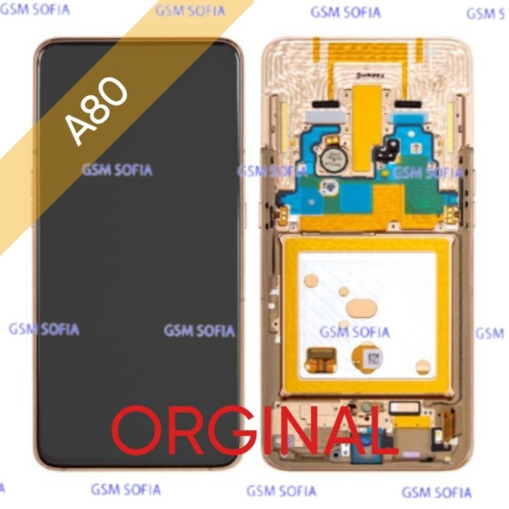 Pantalla Completa Original con marco para Samsung Galaxy A80 / A805 - ORO