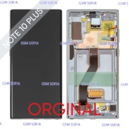 Pantalla Completa Original con marco para Samsung Galaxy Note 10 Plus / N975 - PLATA