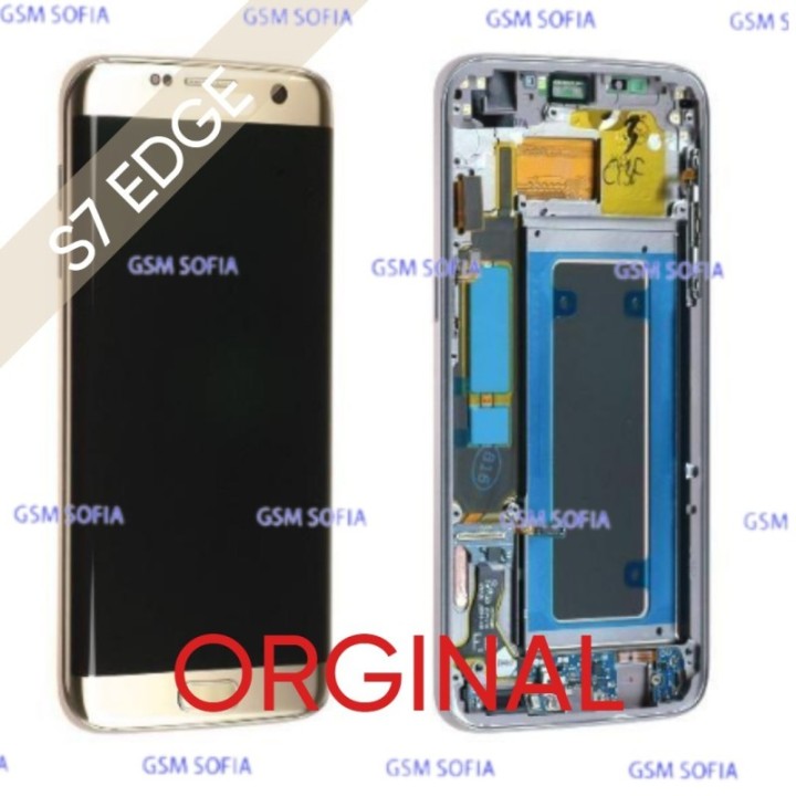 Pantalla Completa Original con marco para Samsung Galaxy S7 Edge / G935 - Oro